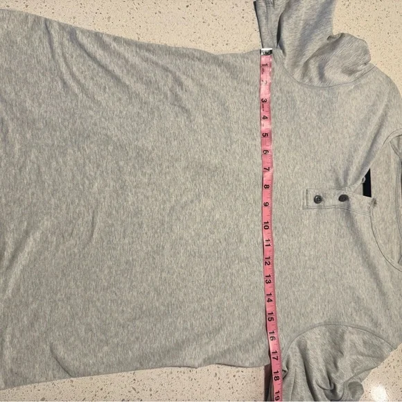 Lululemon Men’s Small 1/4 Button Up Cotton Jersey T Shirt Grey - Picture 6 of 8